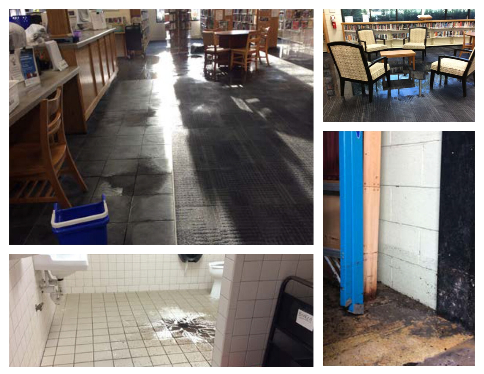 West Ashley Library flooding damage