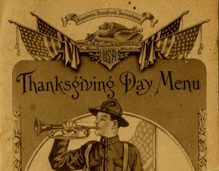 WWI menu cover - Camp Wadsworth