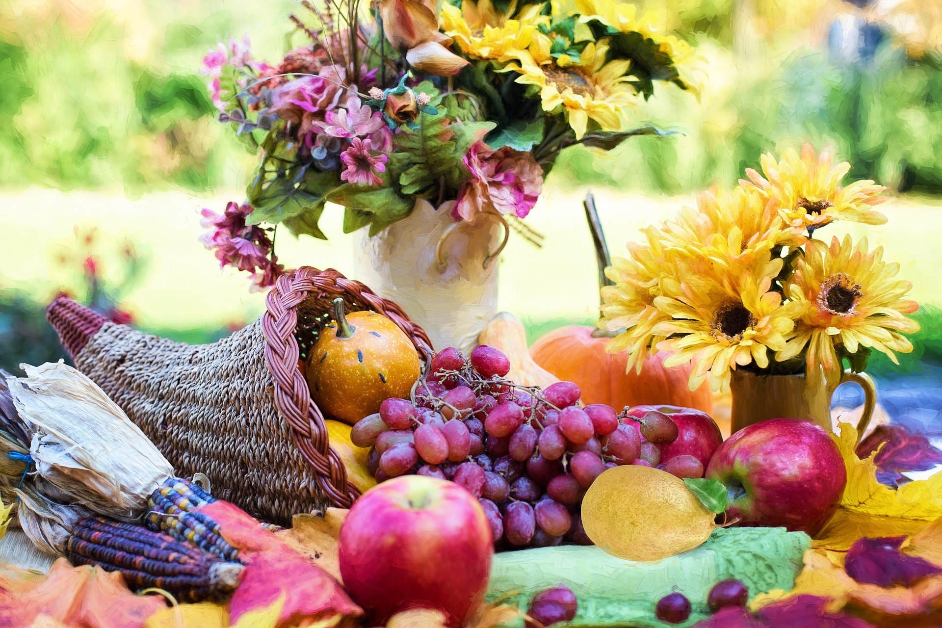 Cornucopia - Thanksgiving - Fall foods