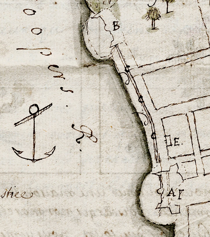 A close up of Jean Boyd&#039;s map of 1686