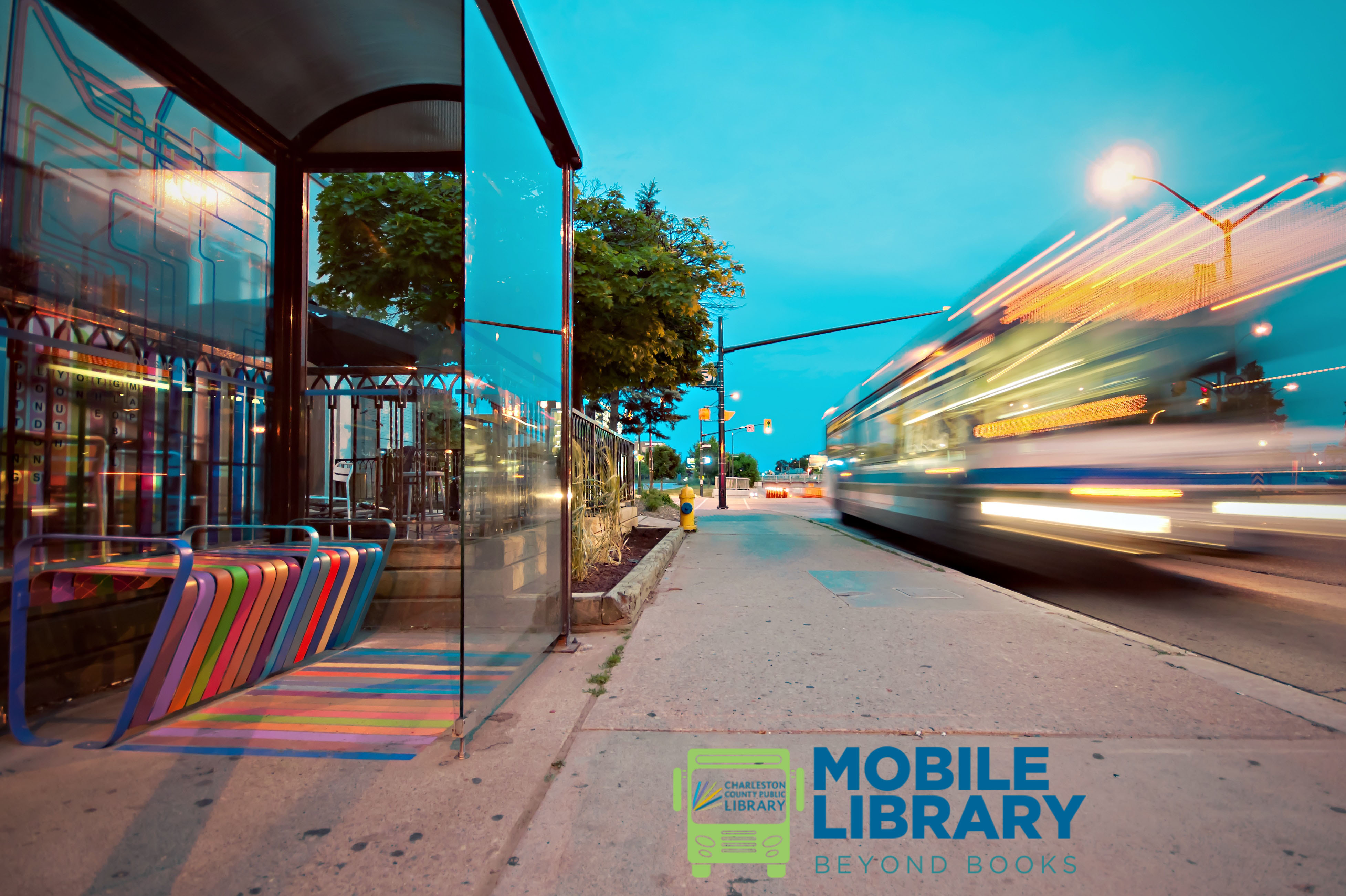 Mobile Library - blur bus