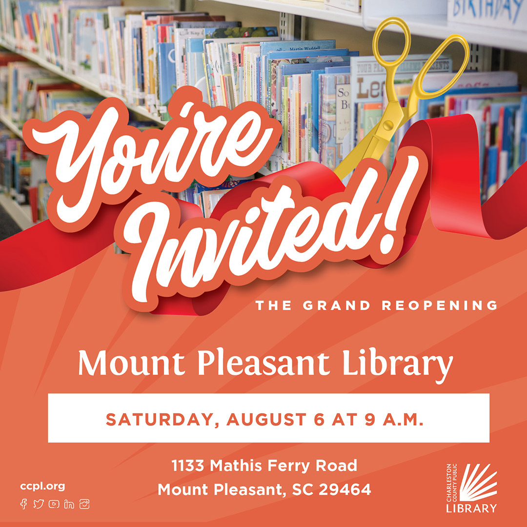Mount Pleasant library to reopen on August 6