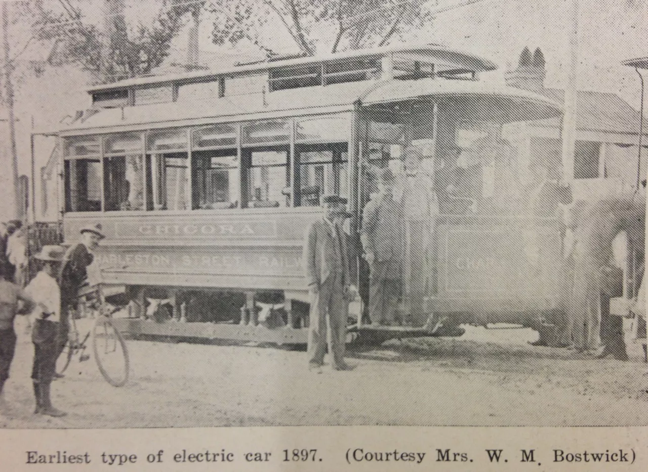A Charleston trolley in 1897.