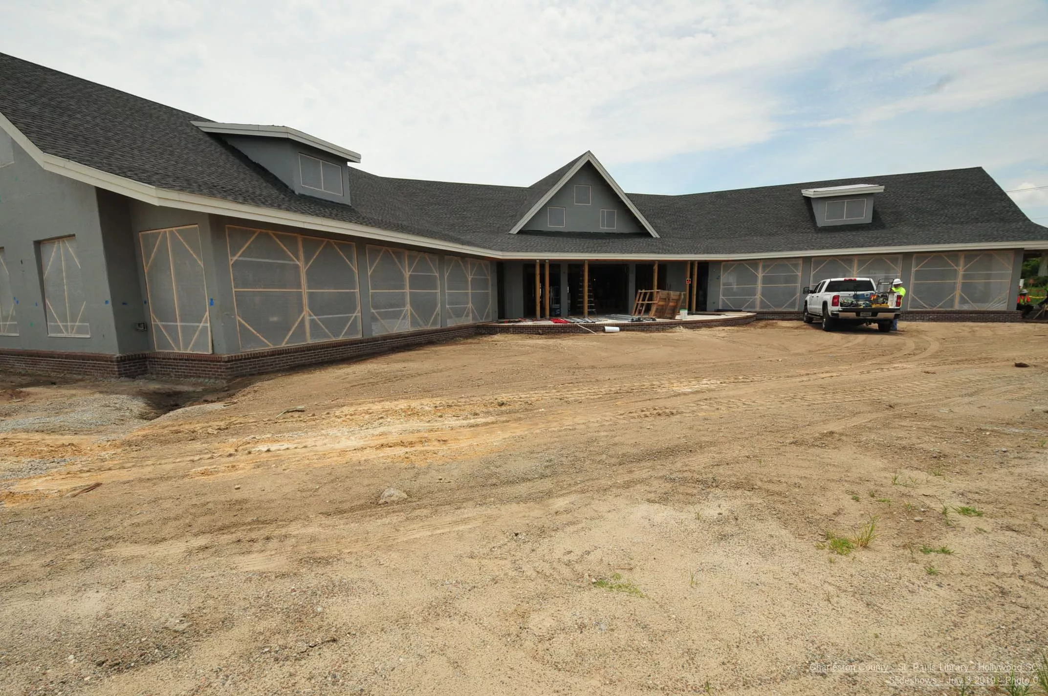 We&#039;ve been waiting on the glass to be delivered, but the crew working inside reached a point they needed the inside protected from the elements, so the crew crafted these makeshift windows. Cool, right? But that created a problem, too.