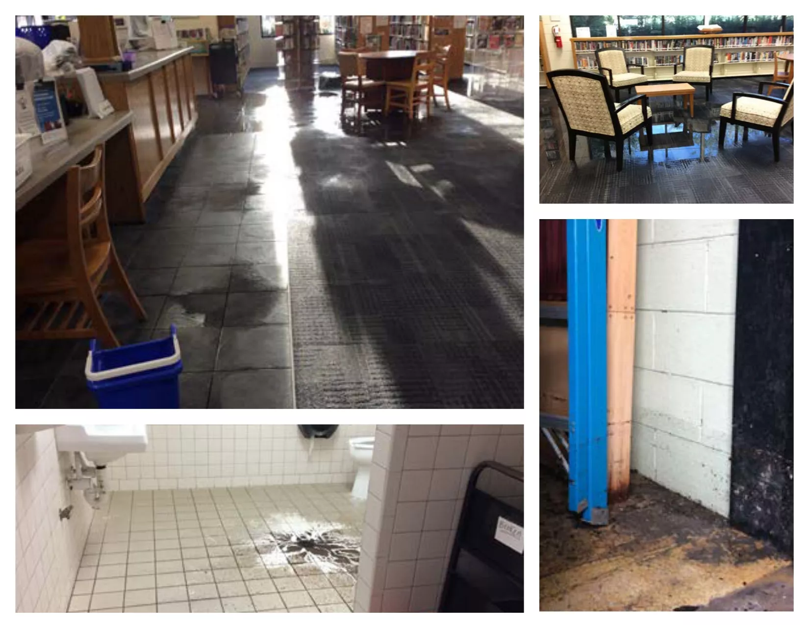 West Ashley Library flooding damage