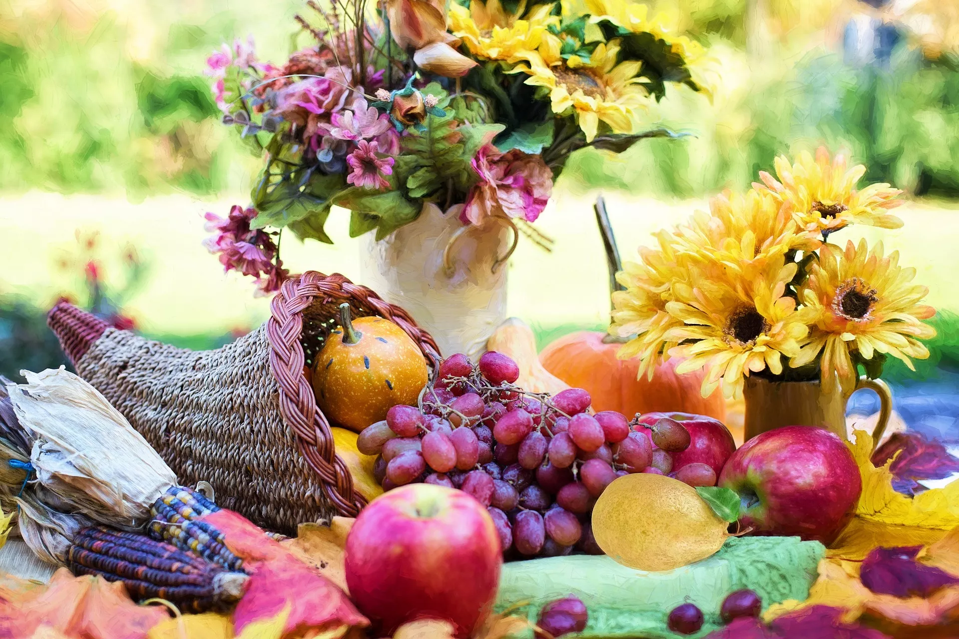 Cornucopia - Thanksgiving - Fall foods