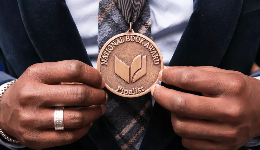 National Book Award finalists medallion (Credit Beowulf Sheehan)
