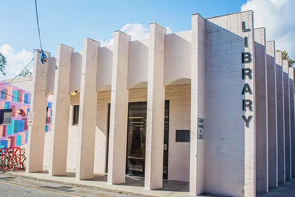 Exterior of the John L. Dart Library.