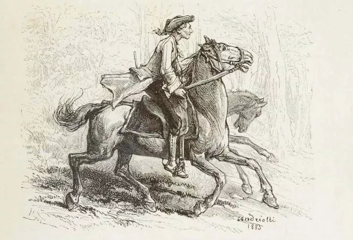 Last of the Mohicans, James Andriolli Huyot (1883 edition)