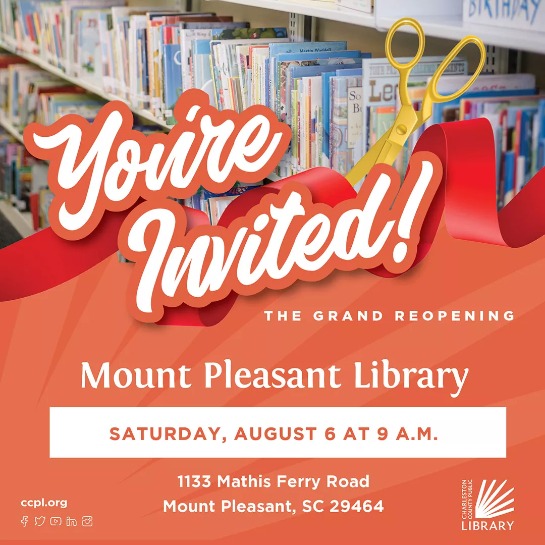 Mount Pleasant library to reopen on August 6
