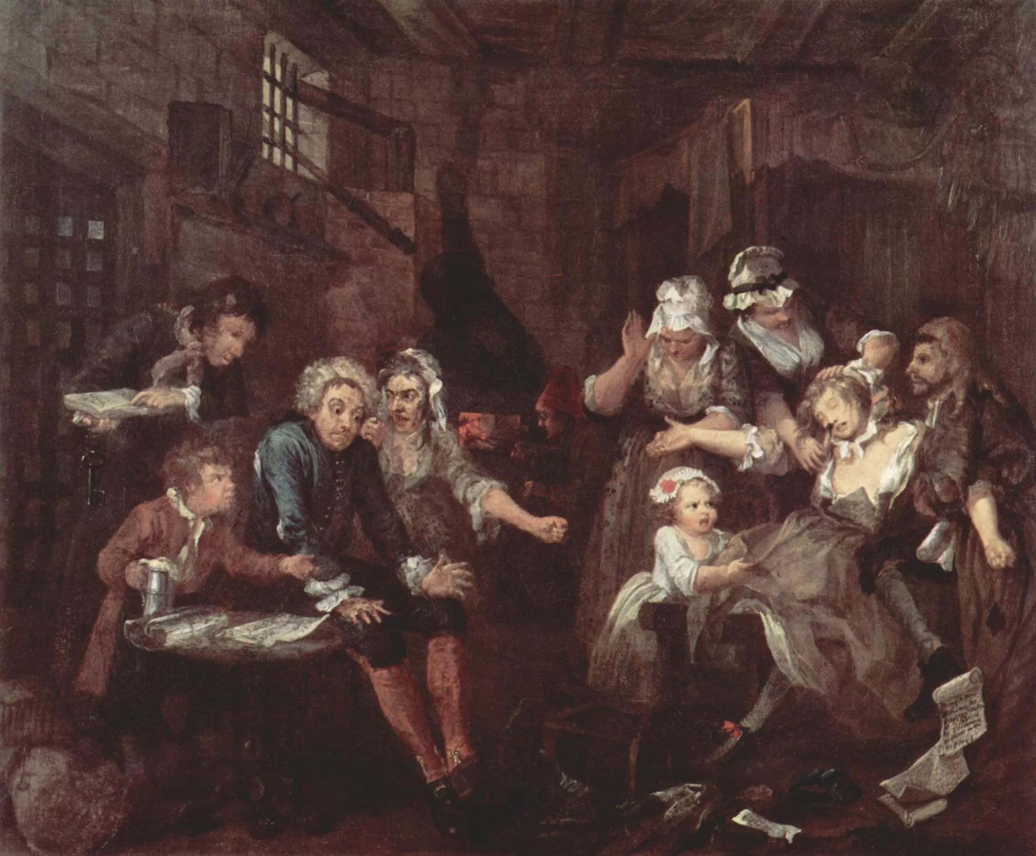 William Hogarth&#039;s &quot;The Prison Scene&quot;
