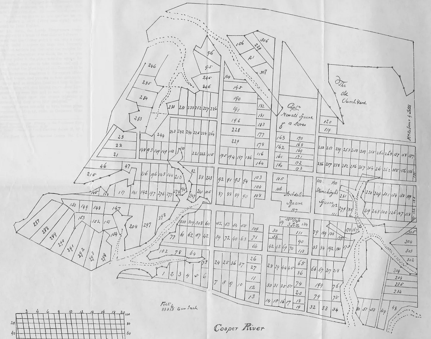 An early twentieth century copy of the “Grand Model” of Charleston, created ca. 1672